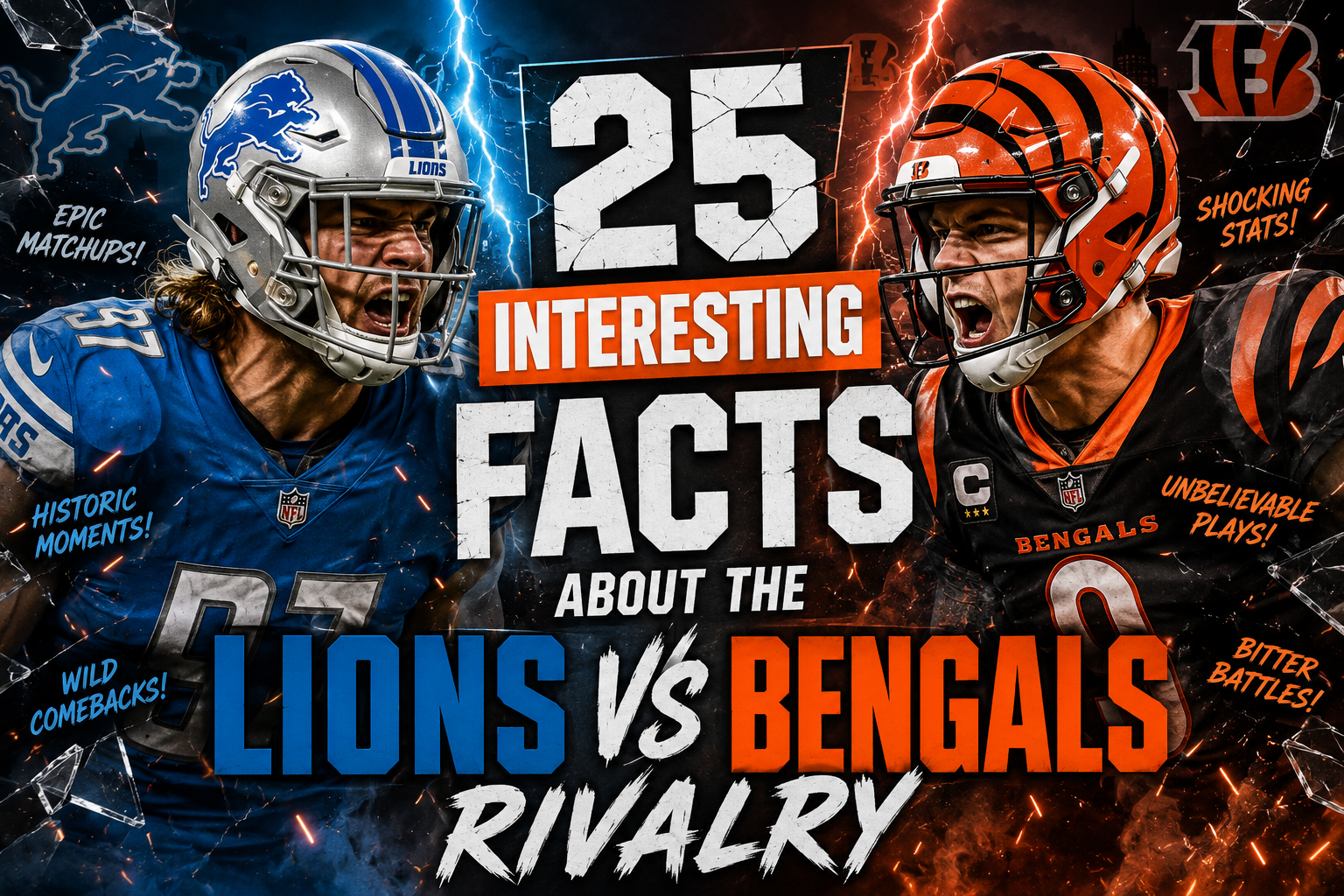 25 Interesting Facts About the Lions vs Bengals Rivalry