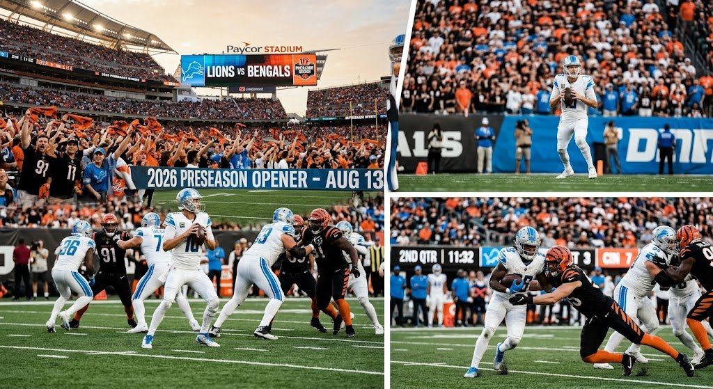 Where To Watch Detroit Lions Vs Bengals