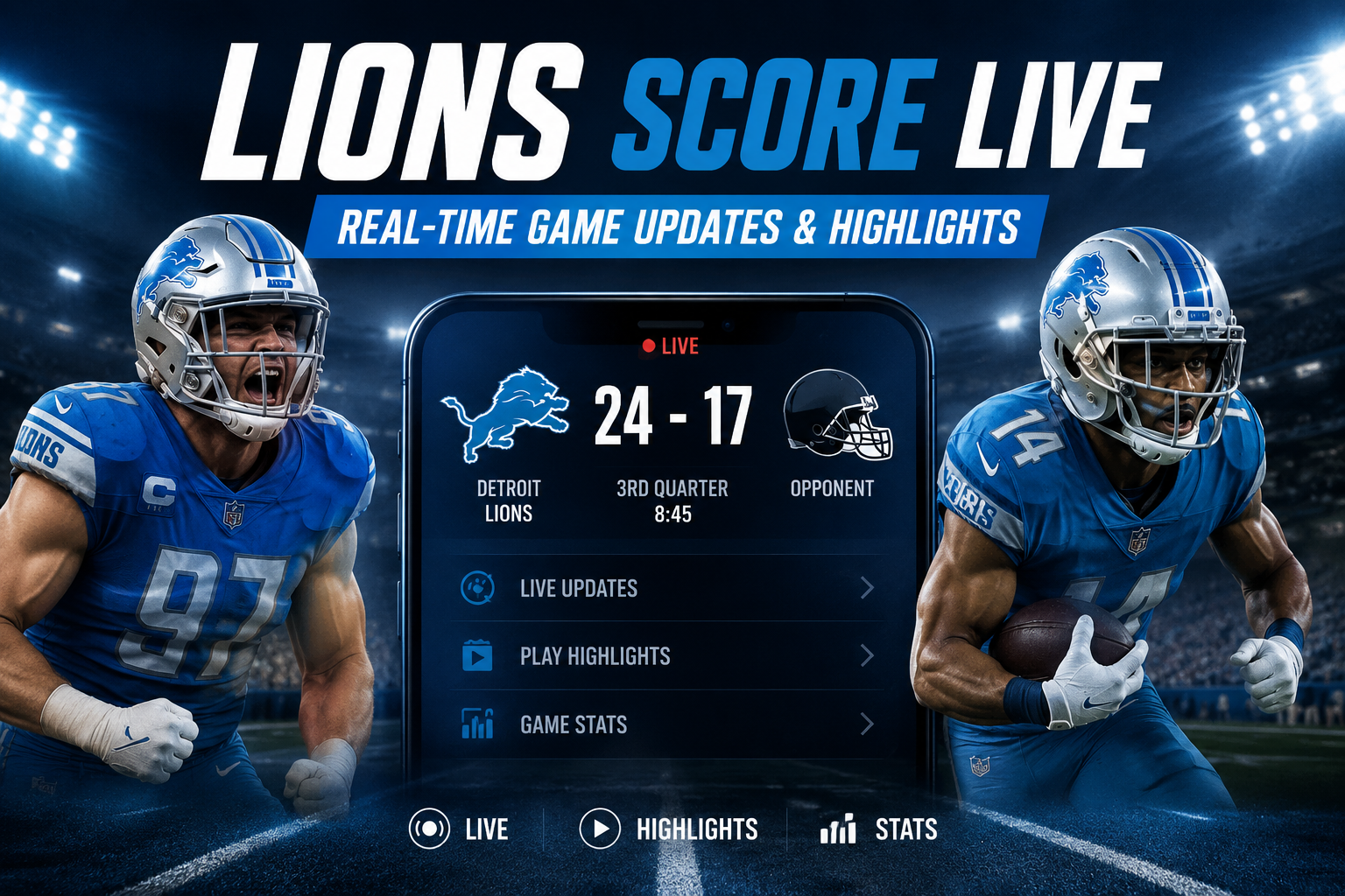 Lions Score Live: Real-Time Game Updates & Highlights