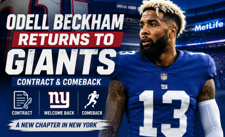Odell Beckham Signs With Giants to Return to New York Where He Began NFL Career