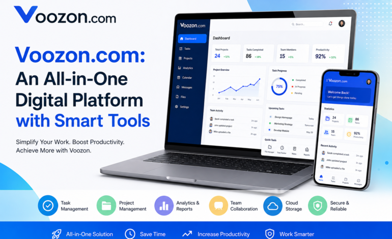 Voozon.com An All-in-One Digital Platform with Smart Tools