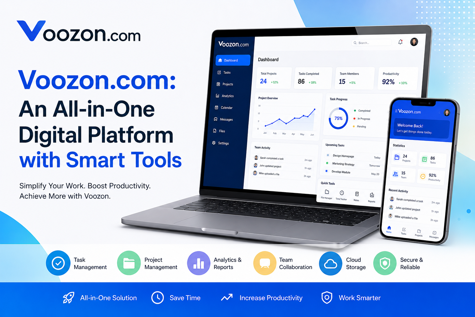 Voozon.com: An All-in-One Digital Platform with Smart Tools
