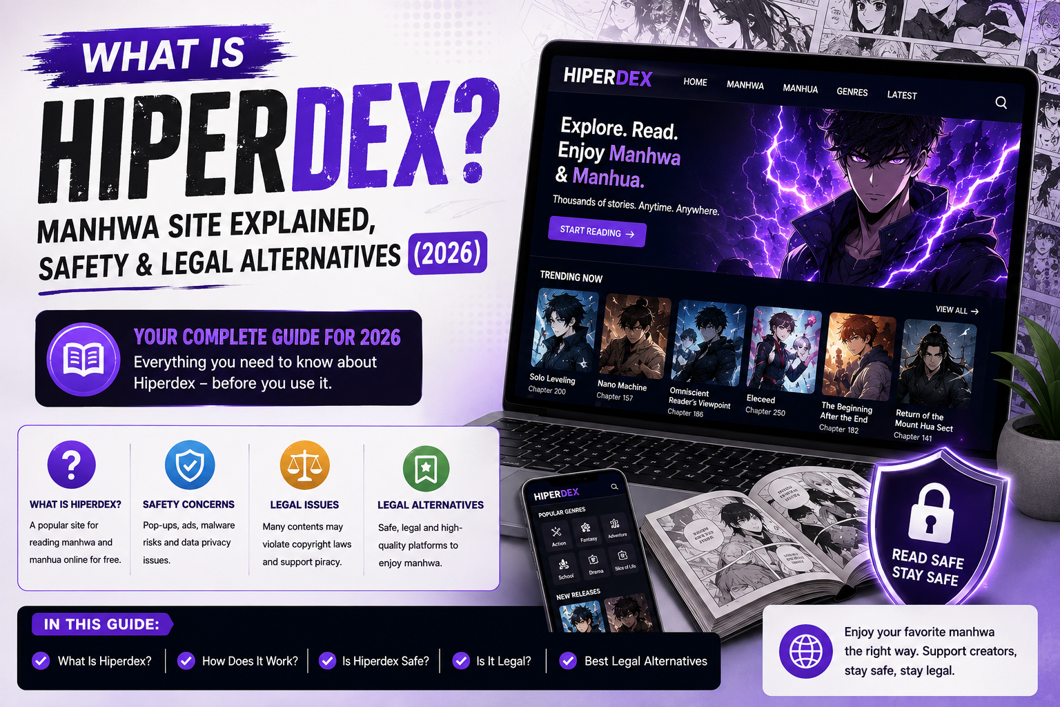 What Is Hiperdex? Manhwa Site Explained, Safety & Legal Alternatives (2026)